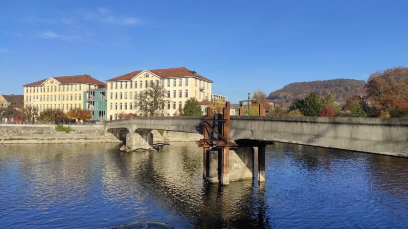 Reussbrücke mit Provisorium