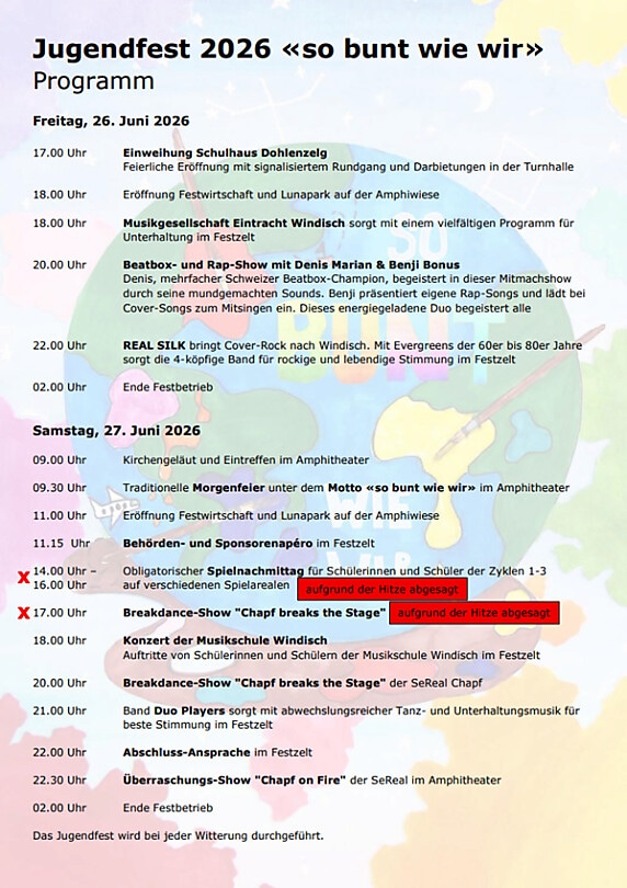 Programm Jugendfest 2026